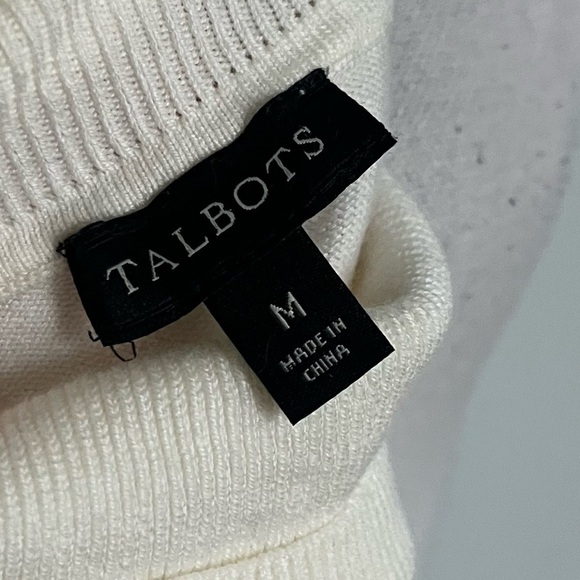 Talbots • Ivory Cream Lightweight Turtleneck Blouse - Picture 4 of 4